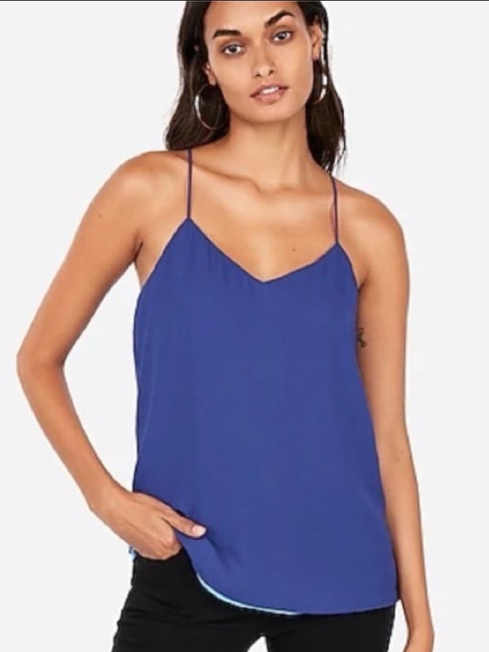 Navy Blue reversible Spaghetti Strap Tank